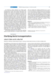 Clarifying biotic homogenization