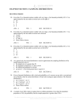 CHAPTER 9 SECTION 2: SAMPLING DISTRIBUTIONS