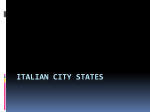 Italian City states