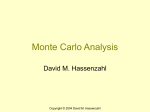 Monte Carlo Analysis for Risk Assessment
