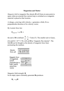 Magnetism and Matter