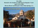 SSA2004meeting - Southern California Earthquake Center