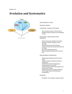 Evolution and Systematics