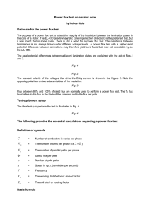 Rationale for the power flux test