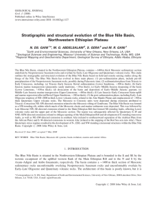 Stratigraphic and structural evolution of the Blue Nile Basin