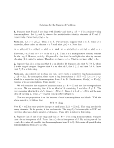 Solutions for the Suggested Problems 1. Suppose that R and S are