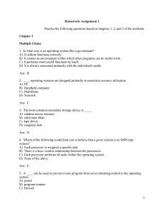 Homework Assignment 1 Practice the following questions based on