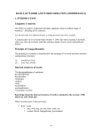 BASICS OF WORDS AND WORD FORMATION (MORPHOLOGY) 1