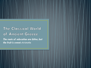 The Classical World of Ancient Greece