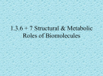 1.3.6 Structural Role of Biomolecules