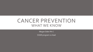 Cancer Prevention Is Cancer Preventable?