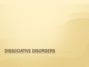 Dissociative Disorders