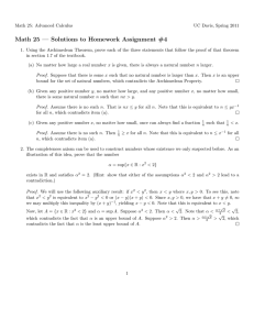 Math 25 — Solutions to Homework Assignment #4