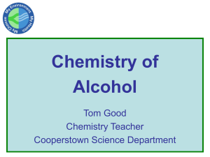 Chemistry of Alcohol Slides