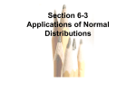 Applications of Normal Distribution