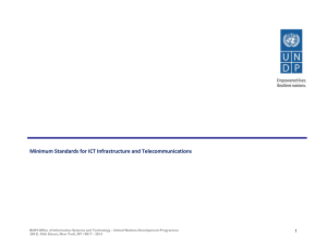 Minimum Standards for ICT Infrastructure and