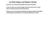 Ice sheet origins and climate