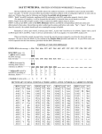 SAY IT WITH DNA: PROTEIN SYNTHESIS WORKSHEET: Practice