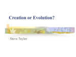 Creation or Evolution - Dovecot Evangelical Church