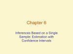 Estimation with Confidence Intervals