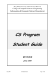 CS Program Student Guide