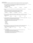 Unit 5 Practice Test MULTIPLE CHOICE. Choose the