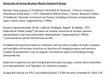 University of Surrey Nuclear Physics Research Group 4 Professors