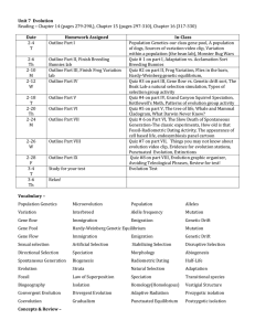 Unit 6 Schedule