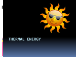 Thermal Energy - Solon City Schools