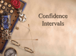 Confidence Intervals - Gordon State College