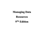 8. managing data resources - College of Business Administration