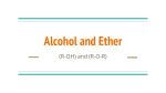 Alcohol and Ether