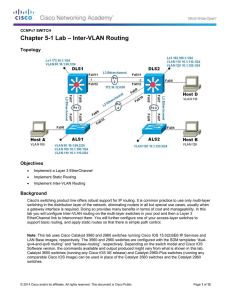 Lab 5-1 Inter-VLAN Routing