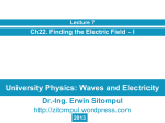 The Electric Field - Erwin Sitompul