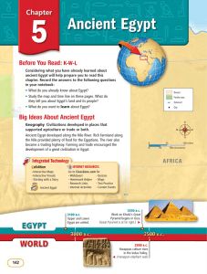 Chapter 5 Ancient Egypt - 6th Grade Social Studies