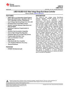 LM25118/LM25118Q Wide Voltage Range Buck