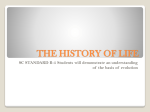 THE HISTORY OF LIFE