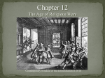 Chapter 12 The Age of Religious Wars