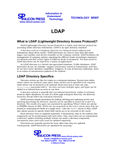What is LDAP (Lightweight Directory Access Protocol