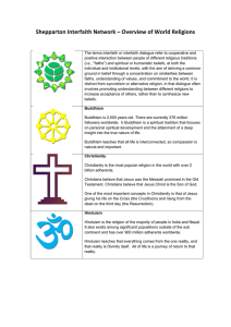Overview of World Religions - Shepparton Interfaith Network