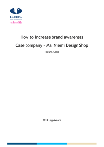 How to increase brand awareness Case company – Mai