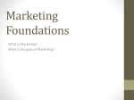 Marketing Foundations - Rowan County Schools