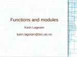 Functions and modules