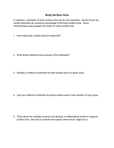 Body Surface Area Activity