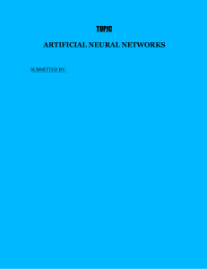Artificial neural network