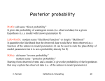 Posterior probability