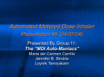 Automated Metered Dose Inhaler
