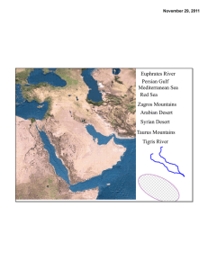 Red Sea Mediterranean Sea Persian Gulf Euphrates River Tigris