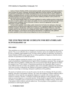 Society of Nuclear Medicine Procedure Guideline