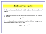 the Schrodinger wave equation